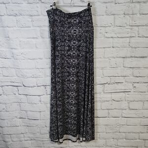 LuLaRoe Monochrome Patterned Maxi Skirt